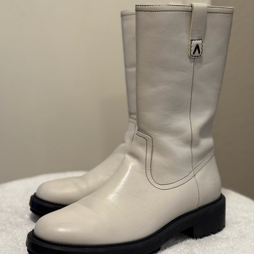 Aquatalia Mid-Calf Leather Boots
